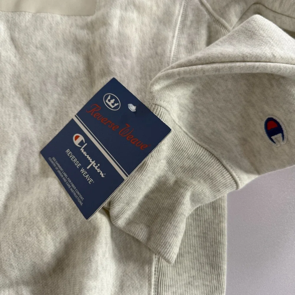 Champion Sweatshirt‎ Mens Medium Gray Crewneck Pullover Reverse Weave New